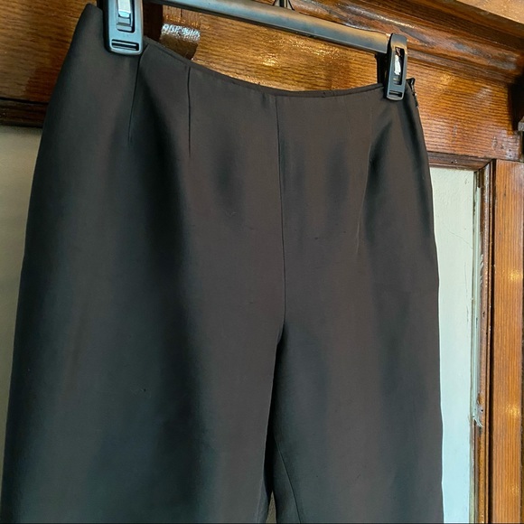 SOLD Black Silk Moda International Trousers - Picture 1 of 6